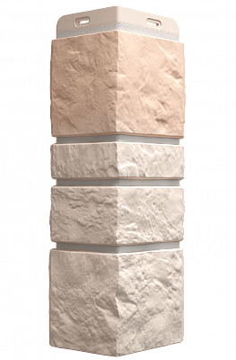 Угол наружный фасадной панели Деке BURG Льняной фото Центр Металлокровли