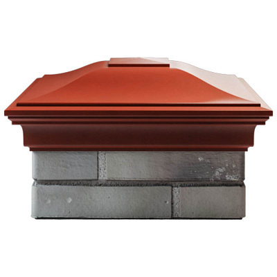 Колпак на столб забора MONBLAN Красный 1,5х1,5 кирпича 1