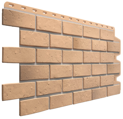 Фасадная панель Деке кирпич натуральный BERG Золотистый 0.44м2