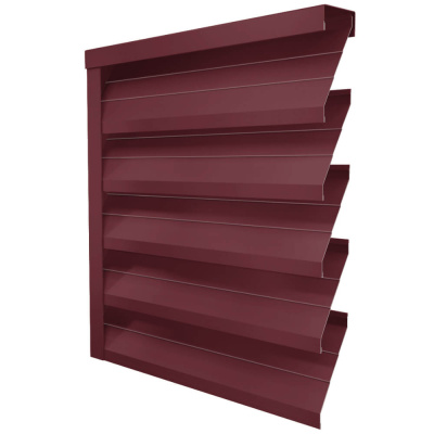 Ламель ЭКО-Z-US RAL3005-3005 Красное Вино полиэстер двусторонний