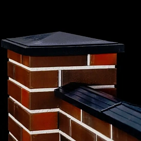 Колпак BonaMono Черный, парапеты Bona кирпичного забора